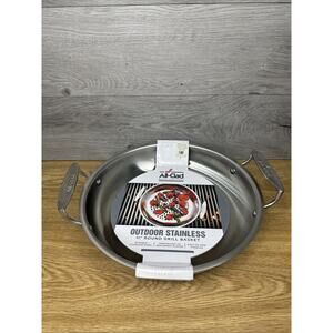 All-Clad Outdoor Stainless-Steel 11" Round Grill Basket ~NEW
